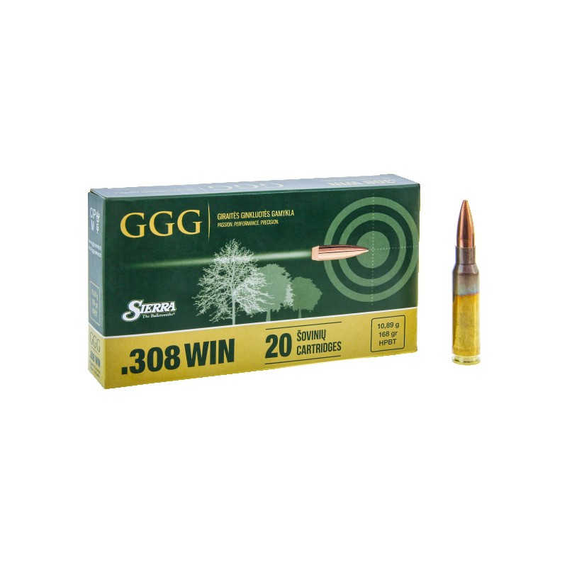 Amunicja GGG .308 Win 168 gr HPBT